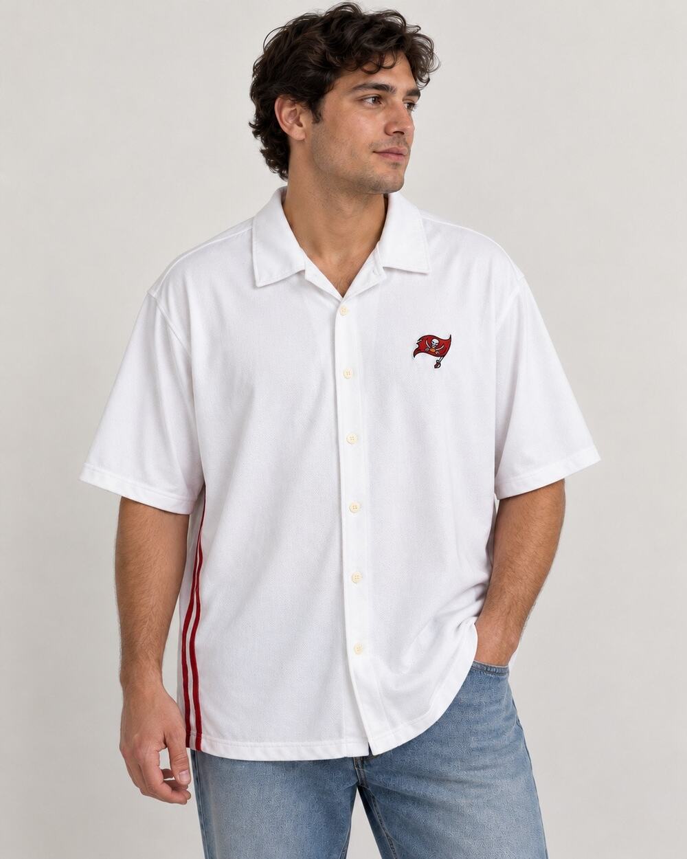 Reebok Tampa Bay Buccaneers NFL Button Front Shirt XL